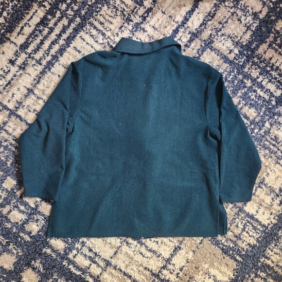 Vintage 90's Women's Bonworth Zip-up Longsleeves Green - Picture 5 of 5